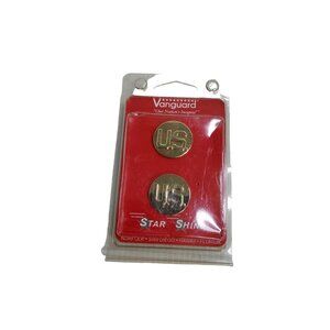 New Military Vanguard Army 22K Cavalry & US Collar Uniform Badge Pin Insignia